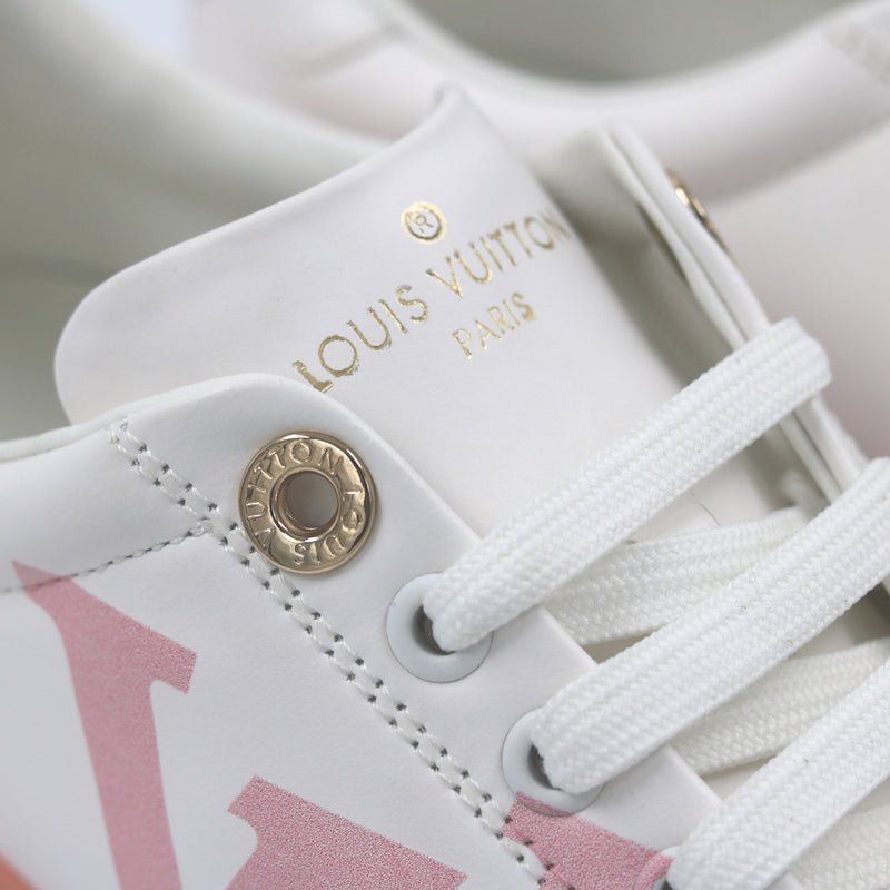 Louis Vuitton Time Out 'Logo Print - White Pink'